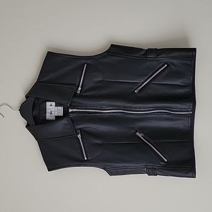 Louise Paris Women's Pleather Vest- Size M